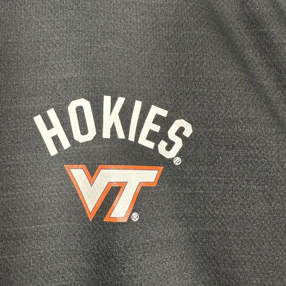 Virginia Tech Hokies Nike Shirt Mens Large Dri-FIT Black Quarter Zip Pullover